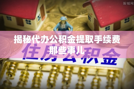 白水揭秘代办公积金提取手续费那些事儿