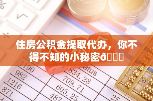 白水住房公积金提取代办，你不得不知的小秘密😎