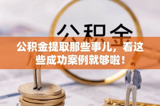 白水公积金提取那些事儿，看这些成功案例就够啦！